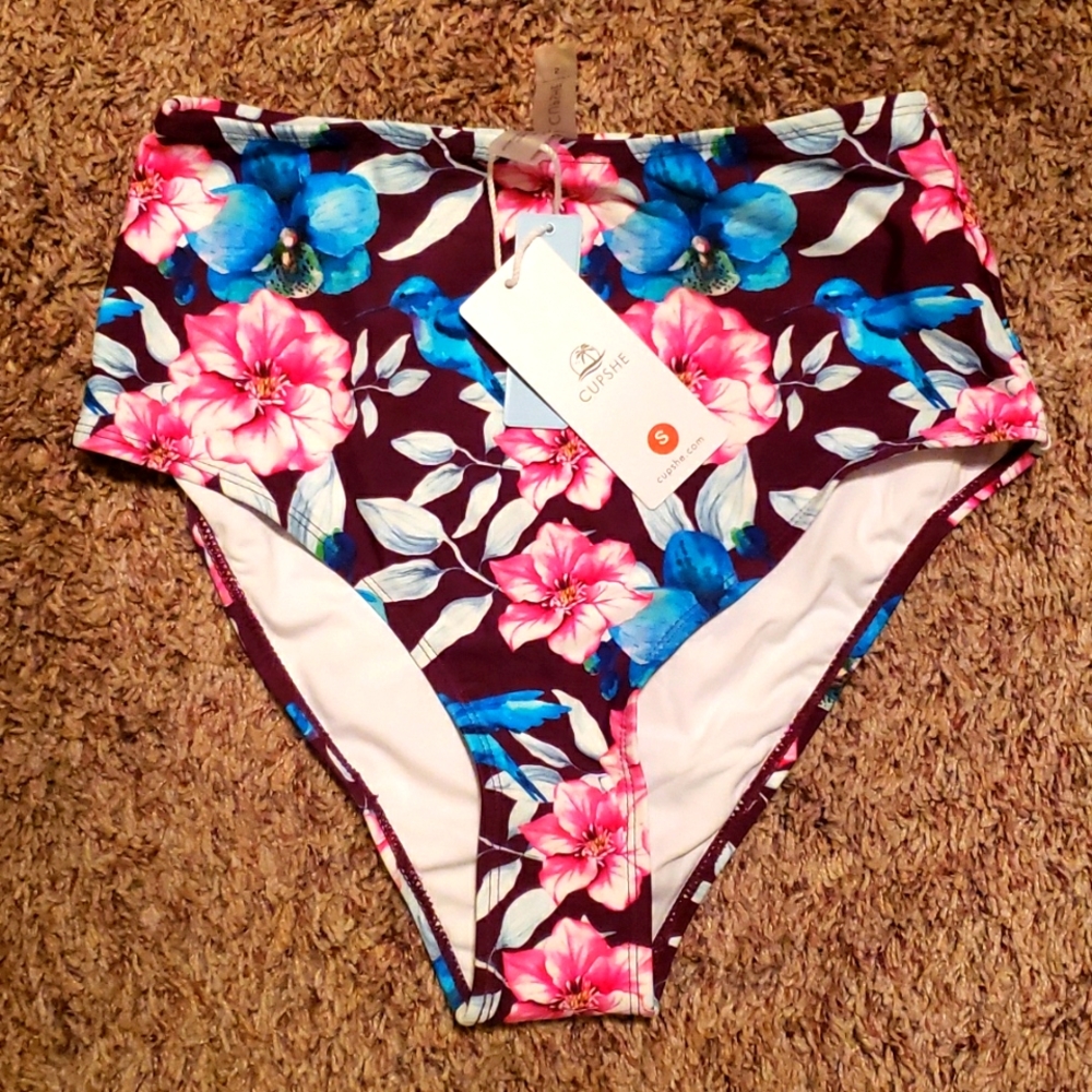 Bikini Bottoms Floral Size Small